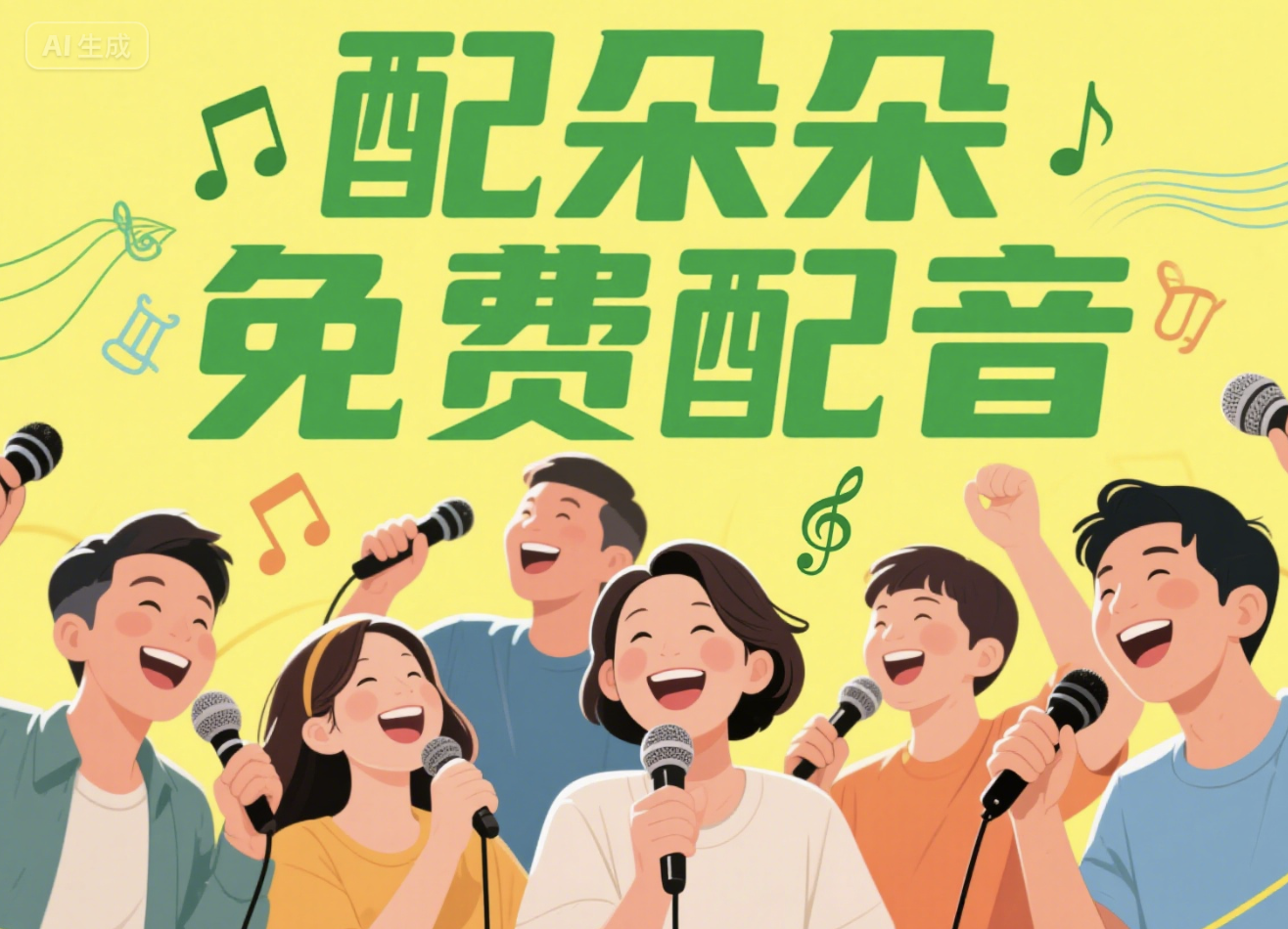 它能用你的声音说任何话!我用“配朵朵”配音火了一条视频!